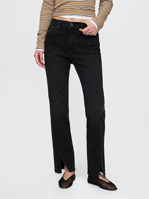 High Rise Studded '90s Straight Jeans Product Image