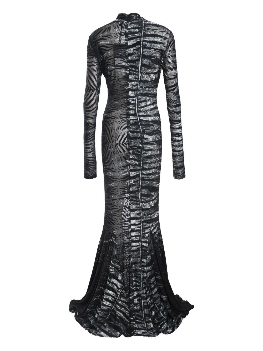 zebra-print maxi dress Product Image