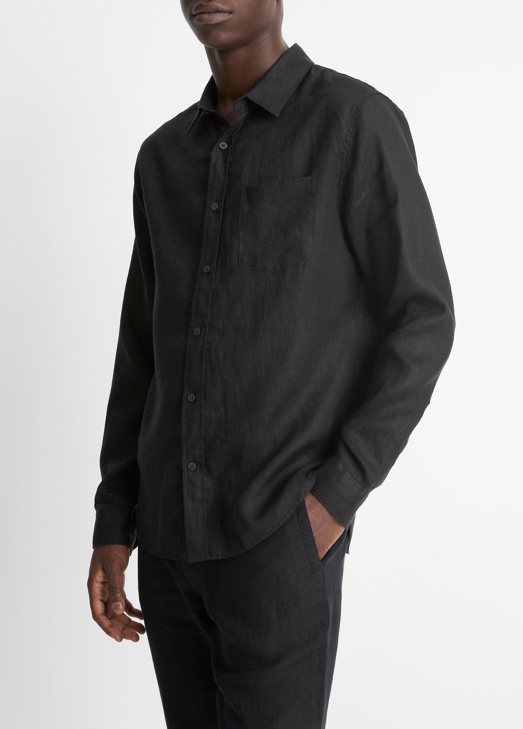 Linen Long-Sleeve Shirt Product Image
