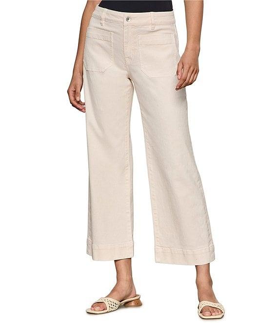 Sanctuary The Marine Comfort Stretch Cropped Wide Leg Jeans Product Image
