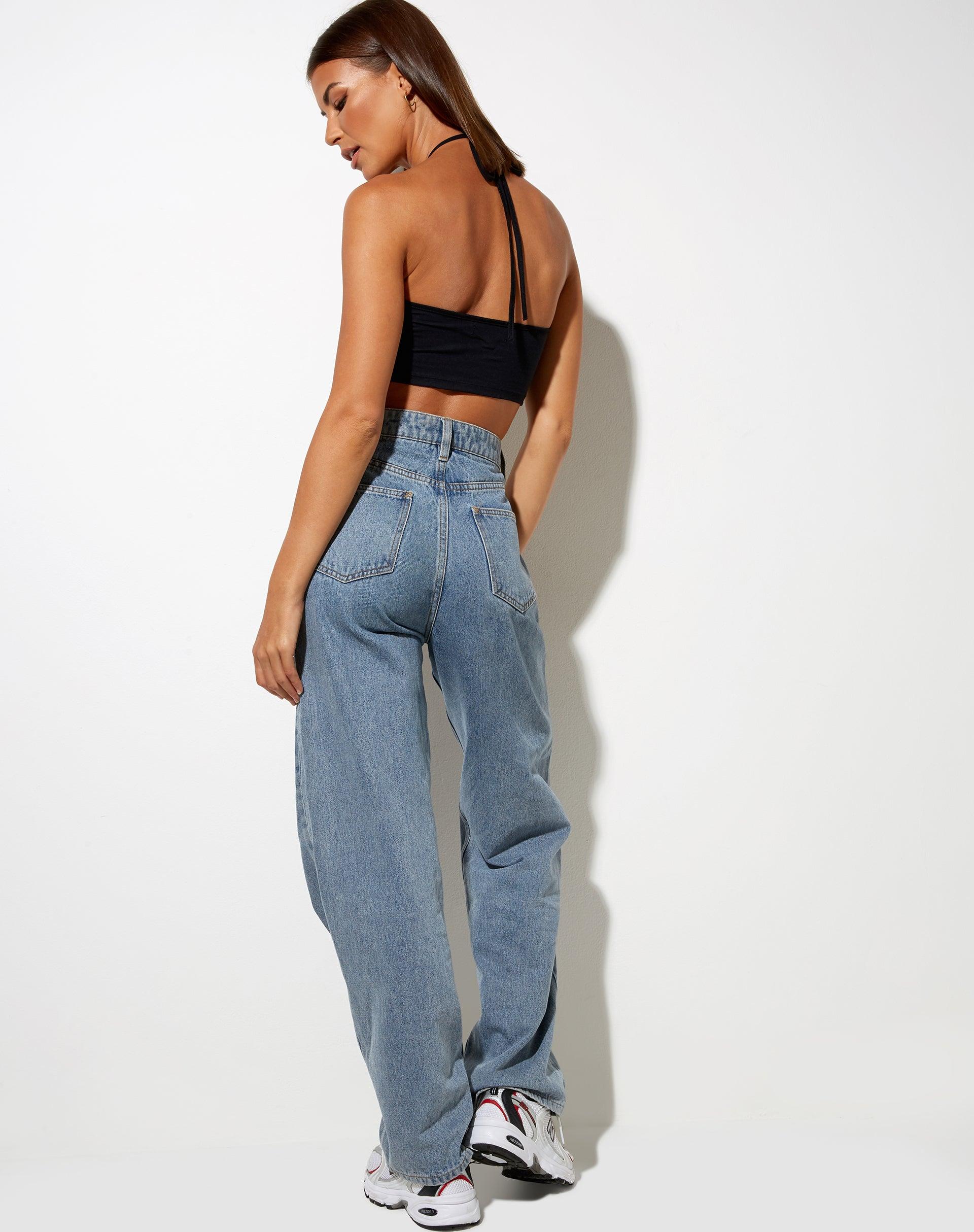 Gee Crop Top in Black Product Image