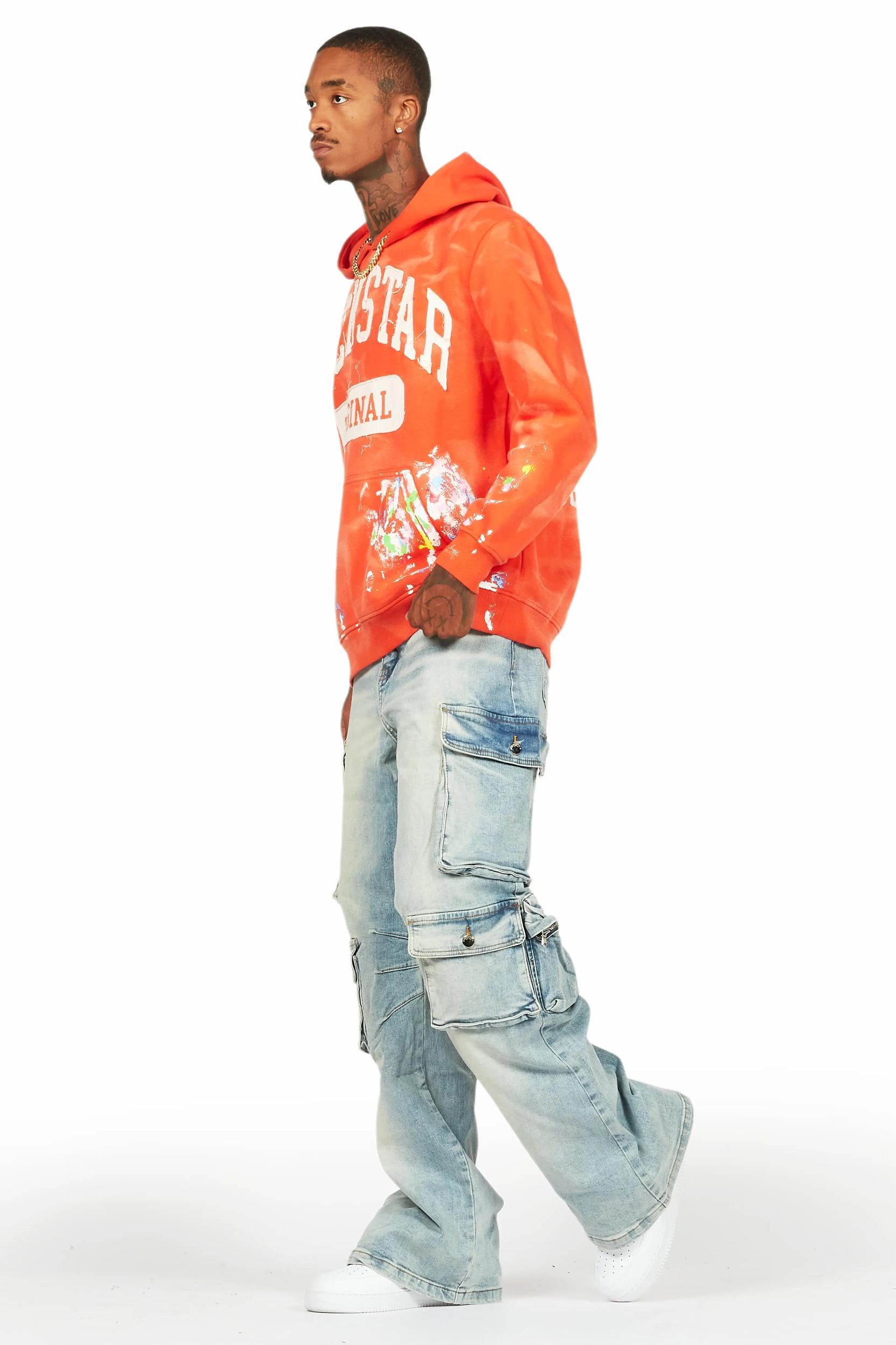 Cortie Blue Baggy Fit Jean Male Product Image