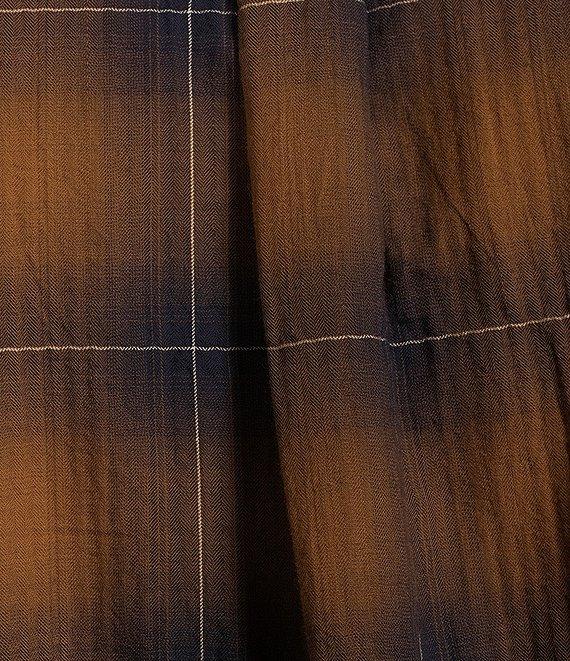 Rowm Long Sleeve Herringbone Medium Plaid Woven Shirt Product Image