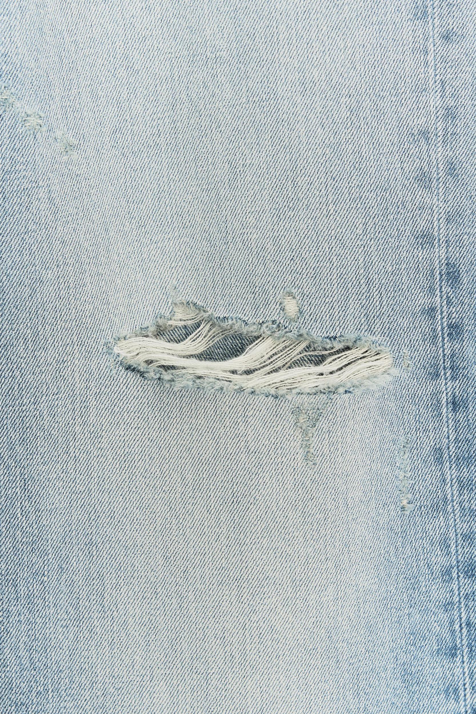 TRF MID-RISE RIPPED WIDE LEG JEANS Product Image