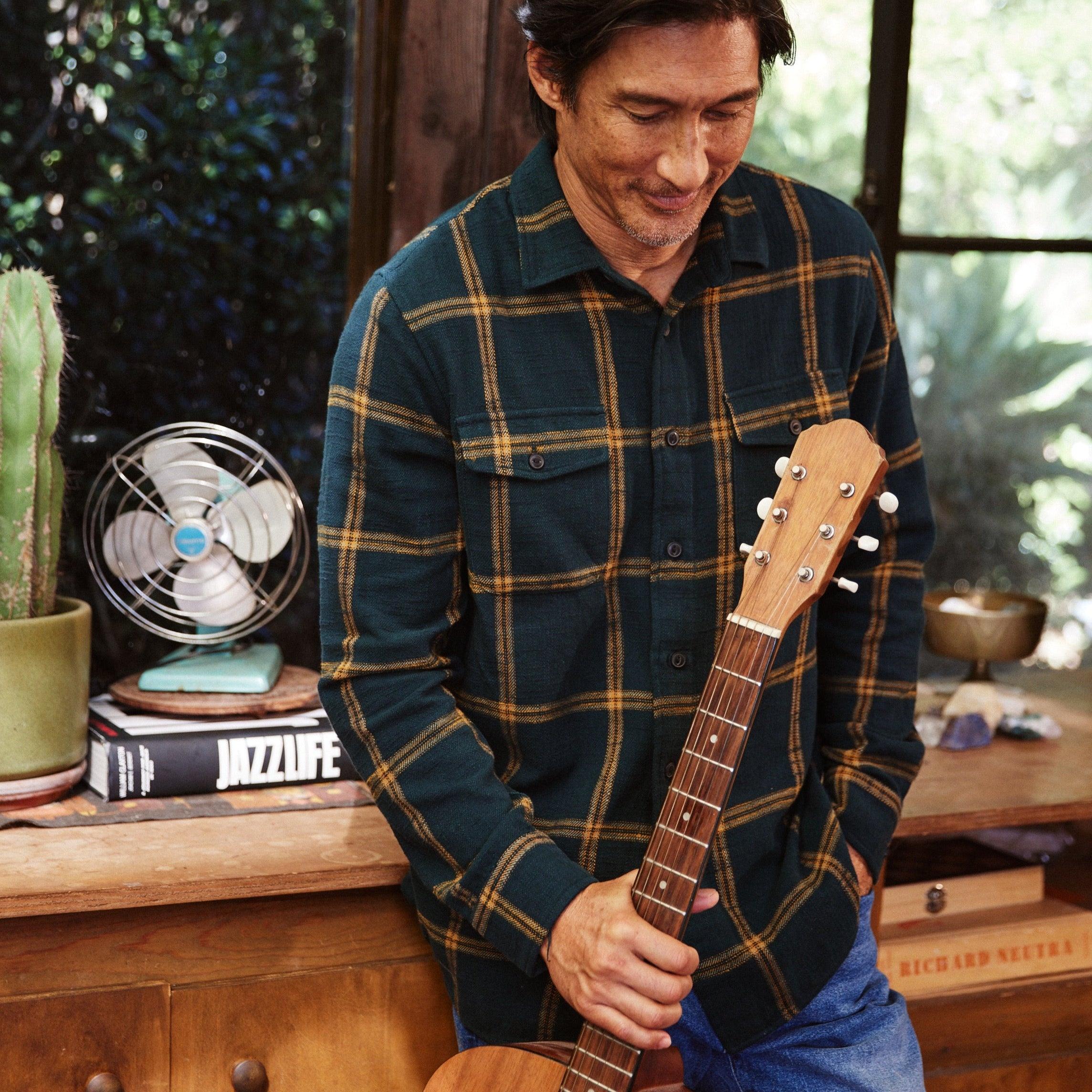 Vintage Slub Twill Shirt - Green Spruce Gold (Final Sale)* Product Image