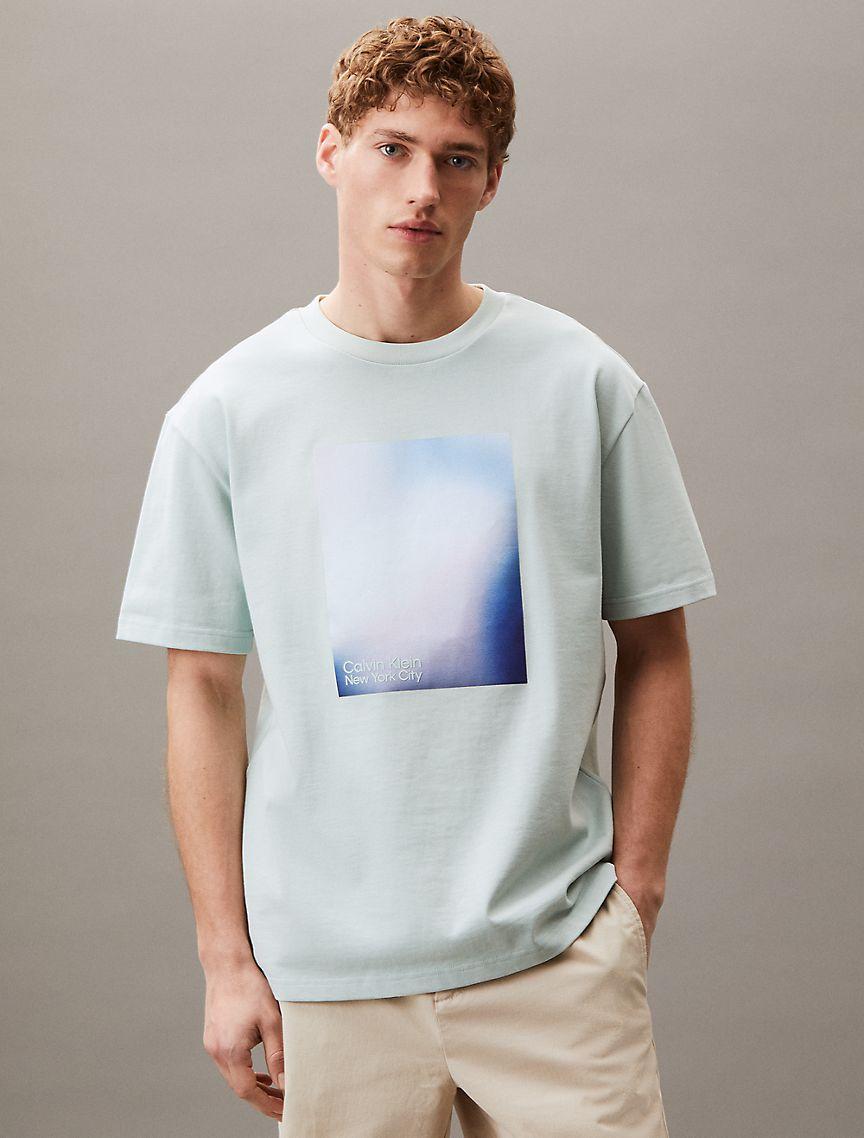 Washed Print Logo Relaxed T-Shirt Product Image