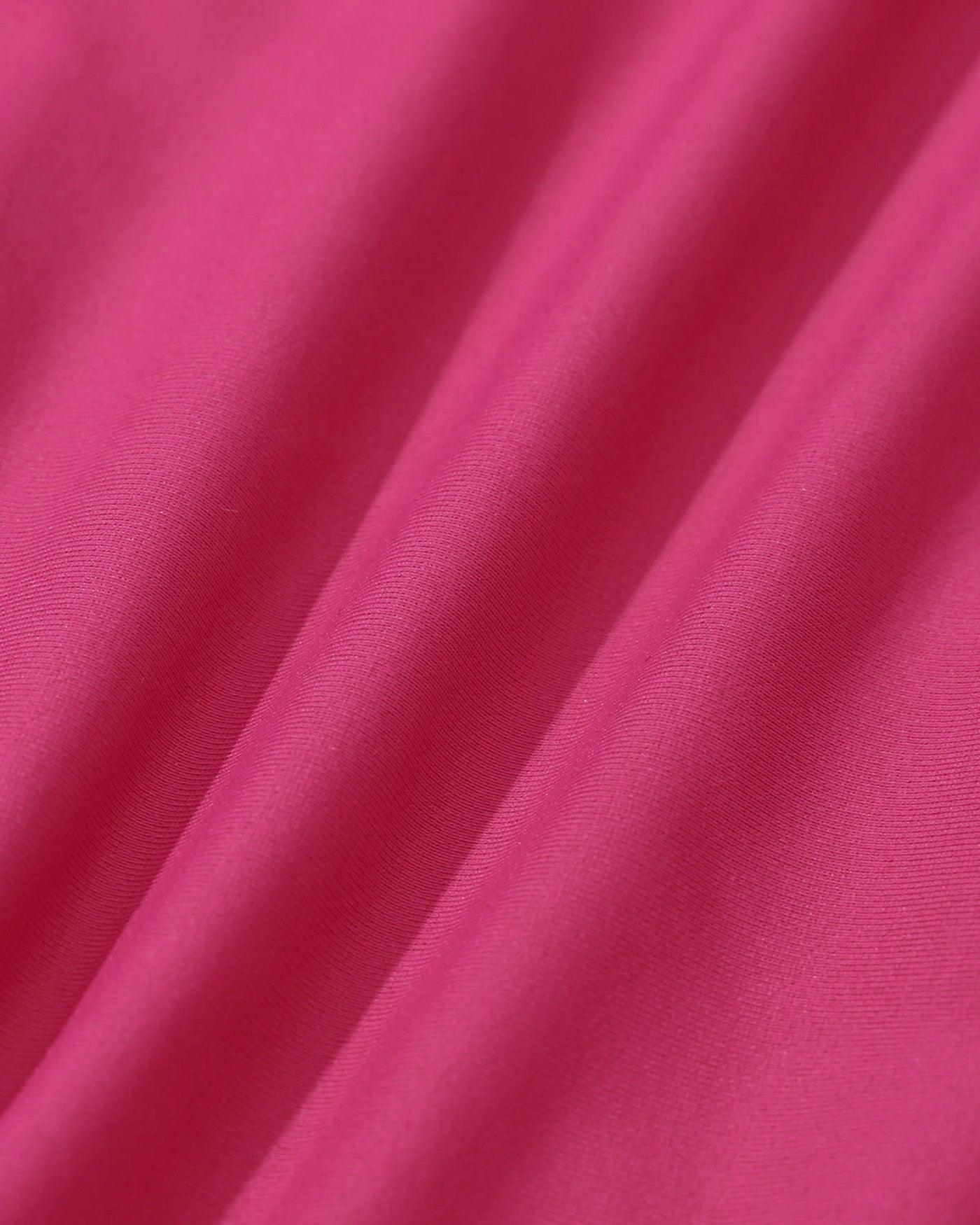 Pink Embroidery Contrasting Bikini Set Product Image