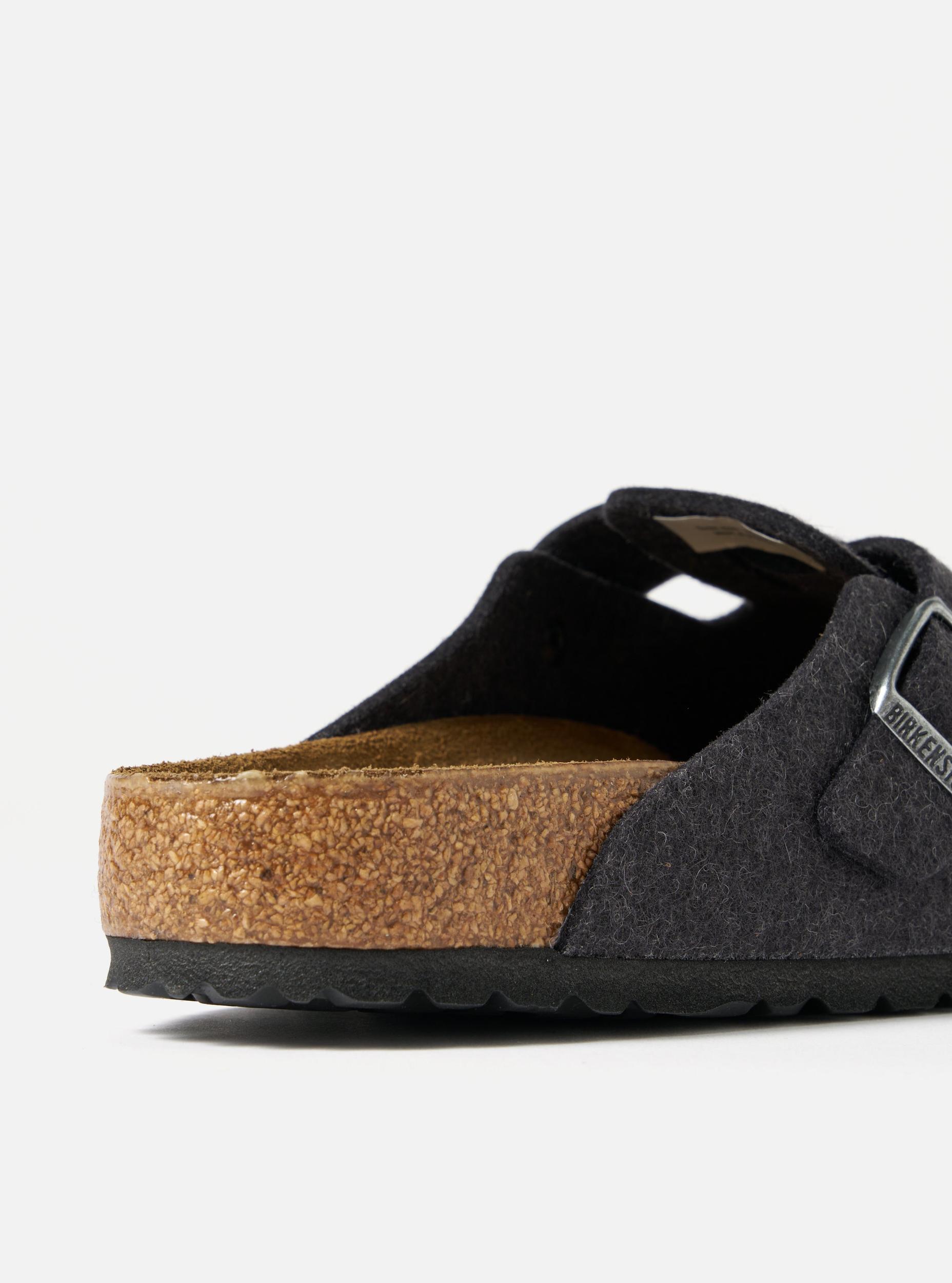 Birkenstock Boston in Anthracite Wool Product Image