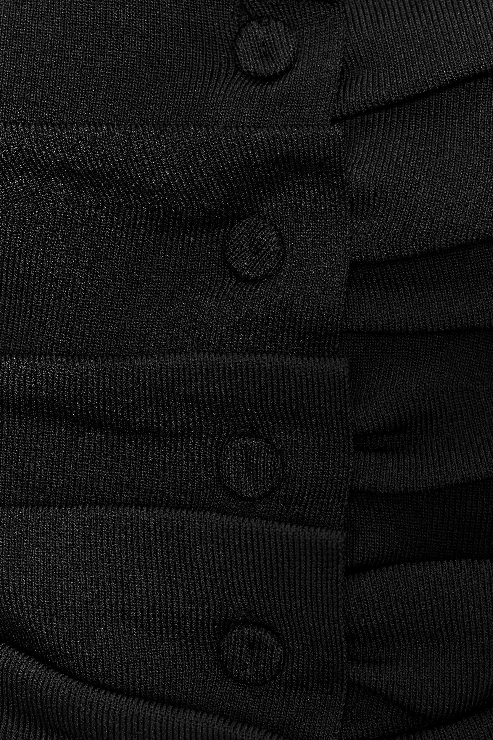 RUCHED KNIT HALTER TOP Product Image