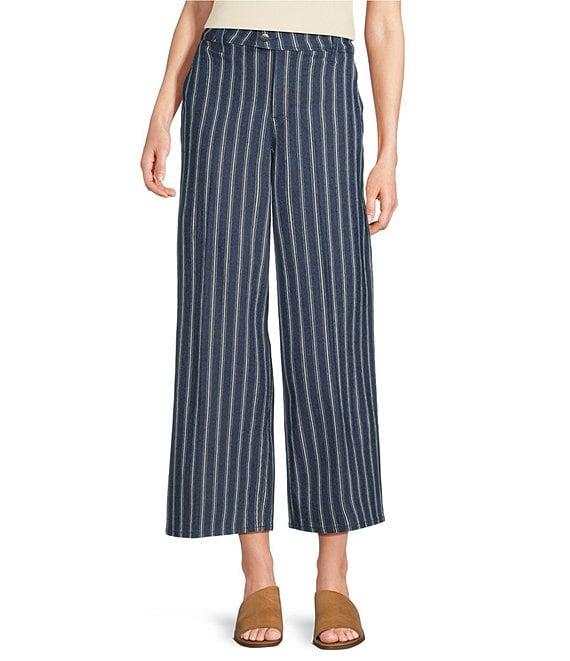 NYDJ Mona High Rise Striped Ankle Trouser Jeans Product Image
