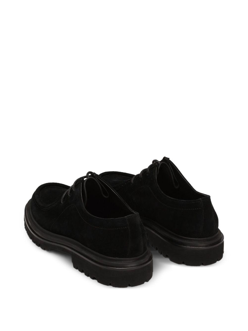 suede lace-up derby shoes Product Image