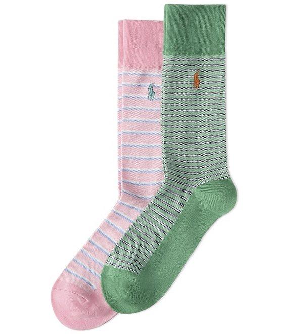 Polo Ralph Lauren Oxford Striped Dress Socks 2-Pack Product Image