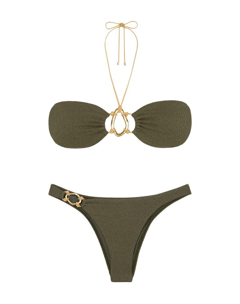 Firenze Adalia Bandeau Top - Evergreen Product Image