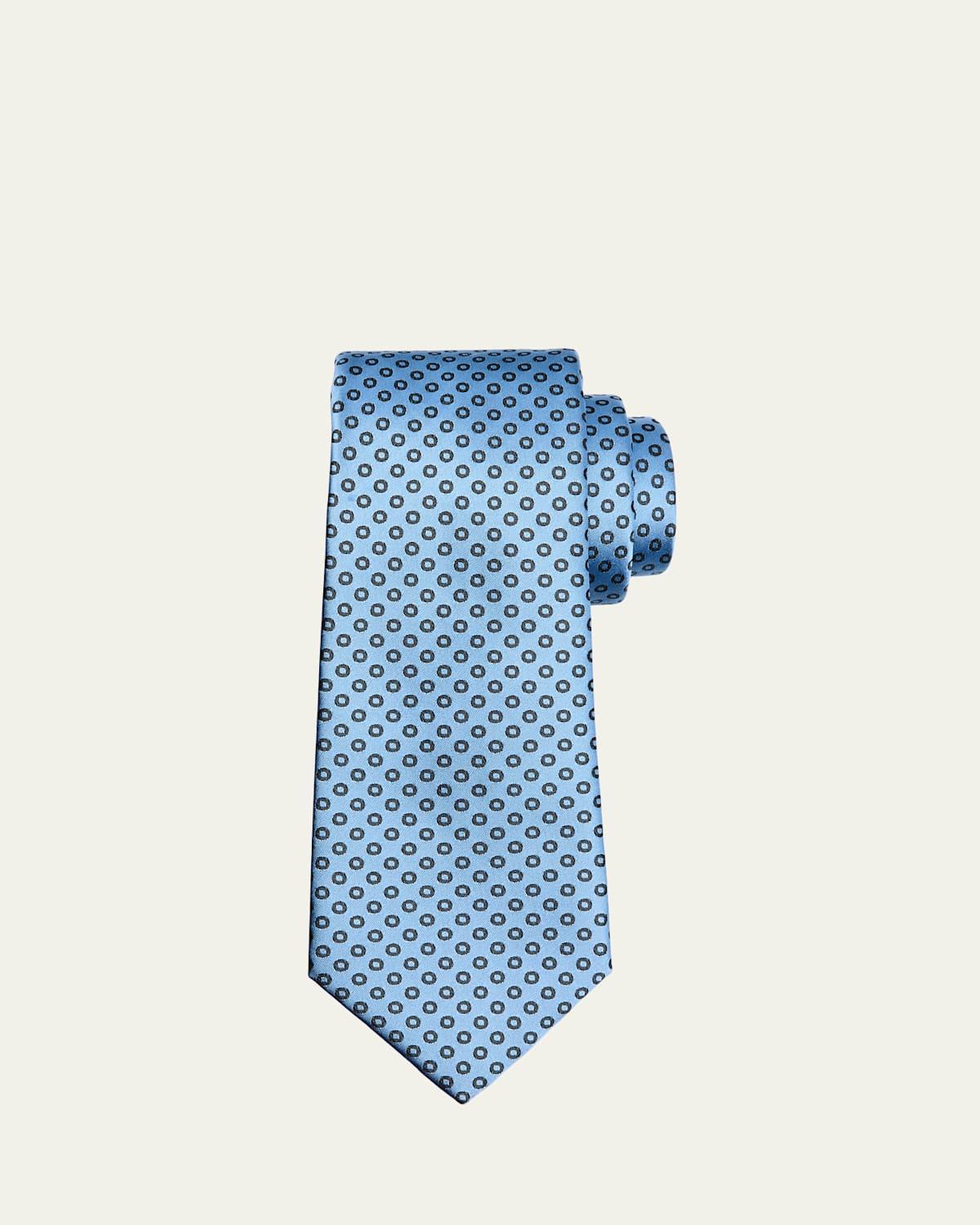 Mens Micro-Circle Silk Tie Product Image
