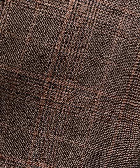 Renaissance Collection - Regular Fit Glen Plaid 3 Piece Suit Chestnut Product Image