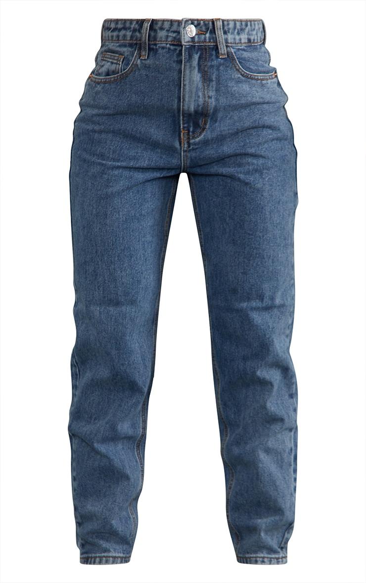 PRETTYLITTLETHING Vintage Wash Mom Jeans Product Image