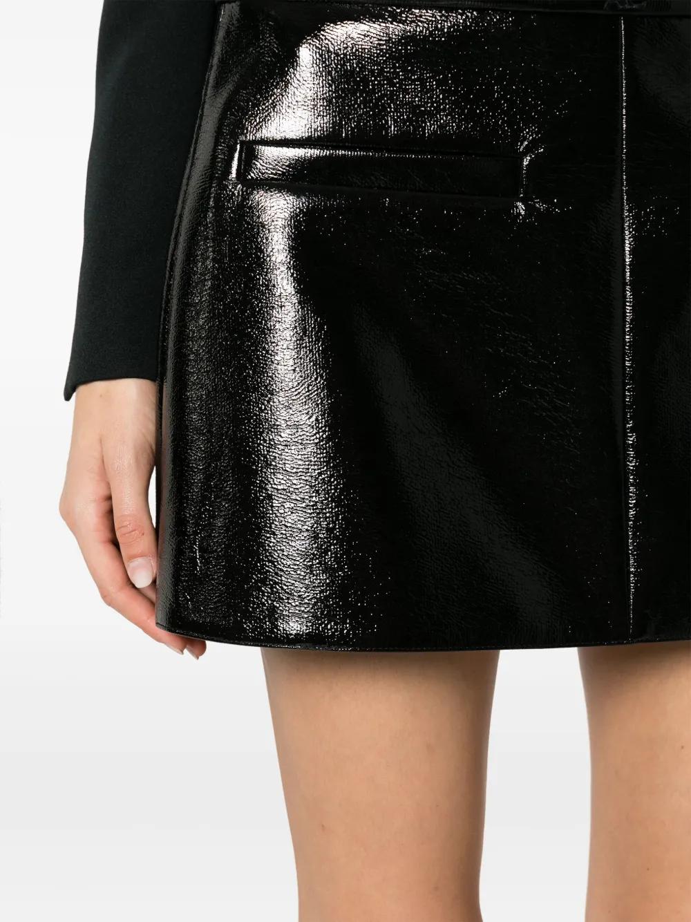 high-shine mini skirt Product Image