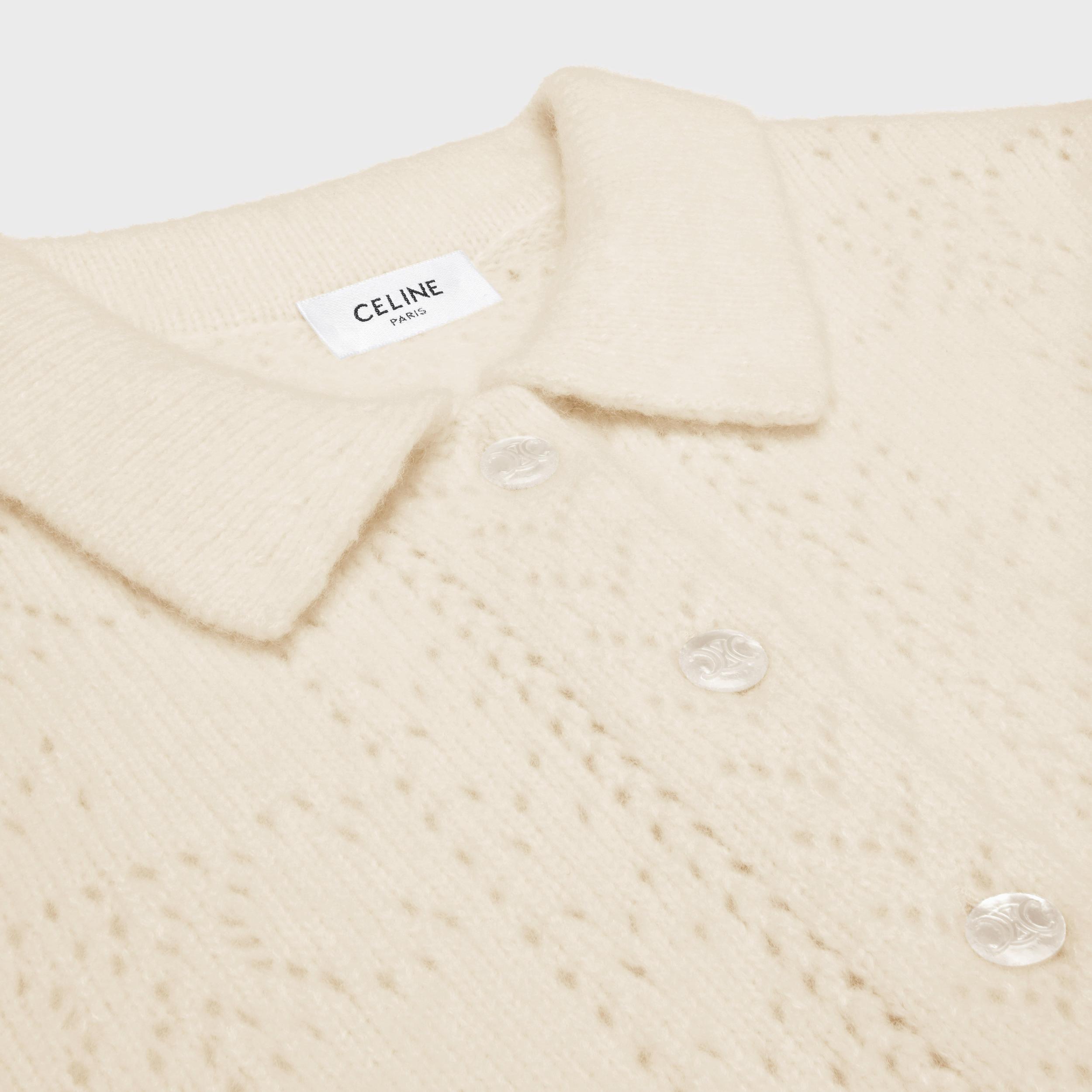 cardigan in pointelle cashmere Product Image