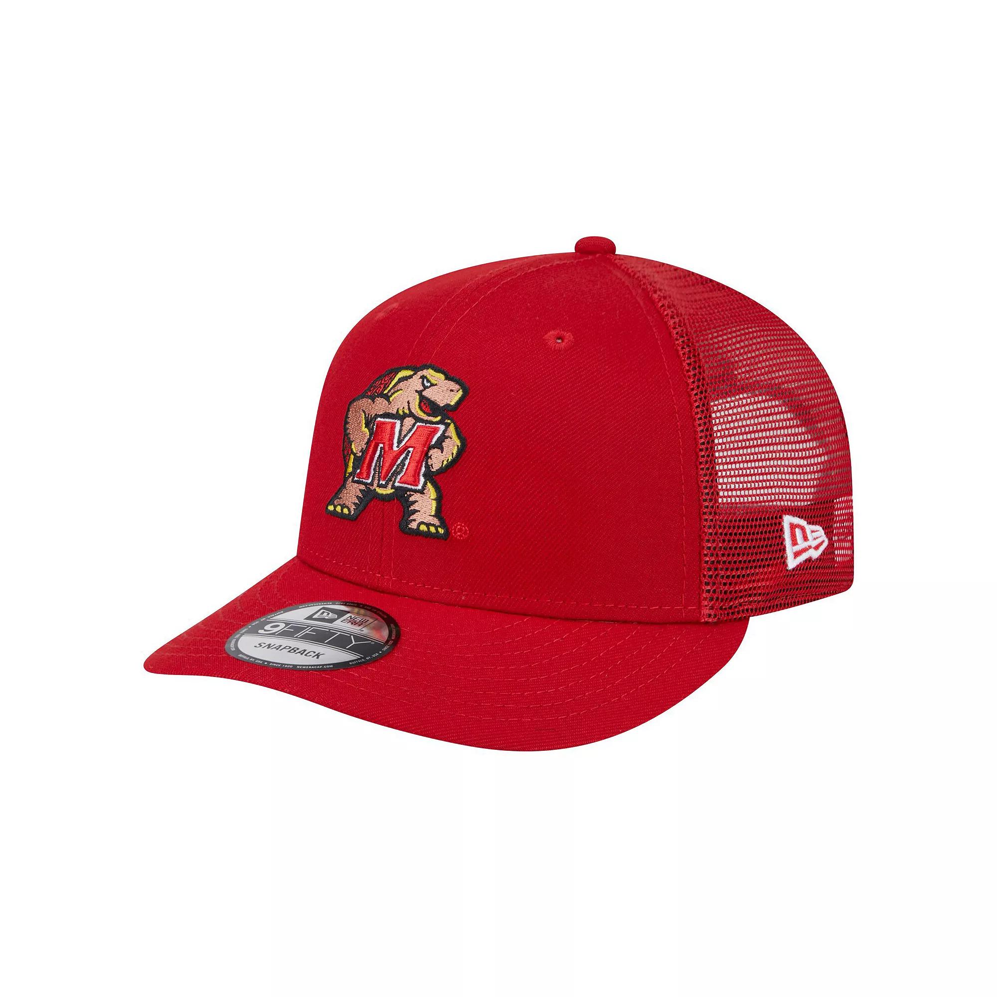 Men's New Era Red Maryland Terrapins Trucker 9FIFTY Snapback Hat Product Image