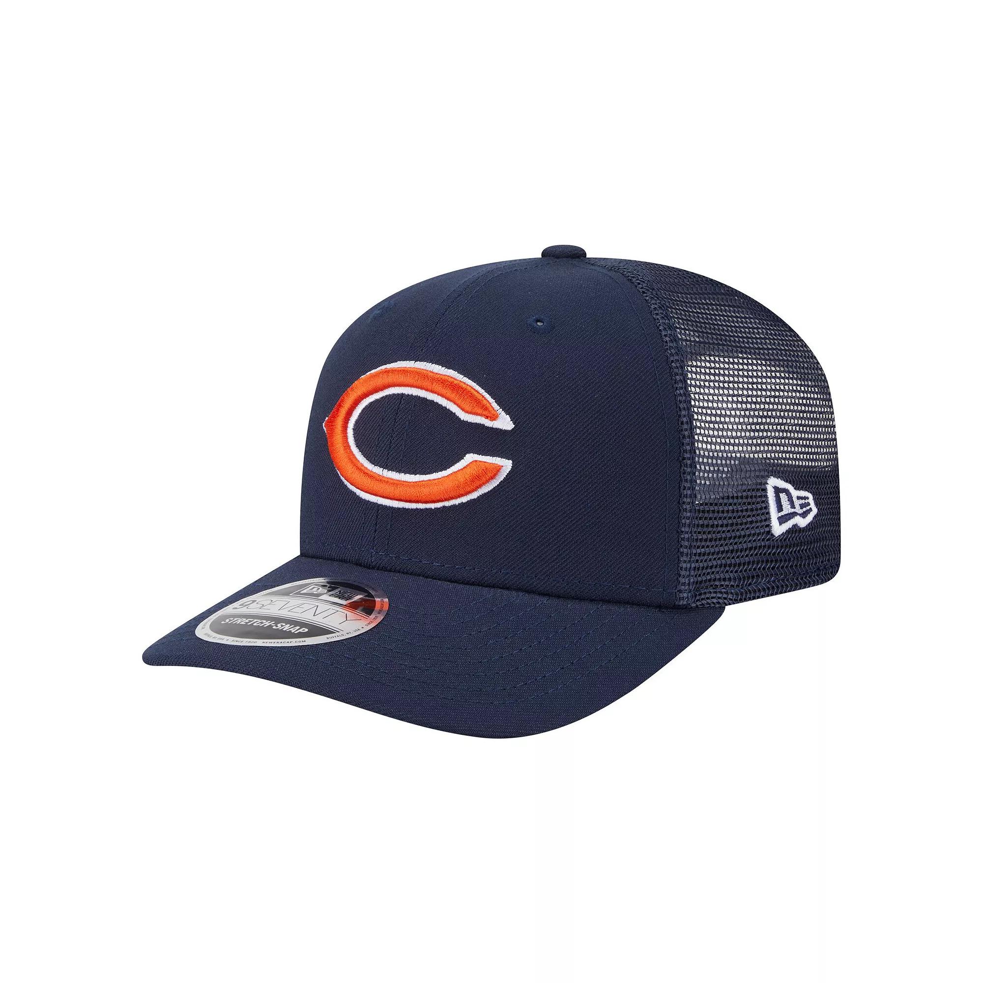 Men's New Era Navy Chicago Bears Main Trucker 9SEVENTY Stretch-Snap Hat, Blue Product Image