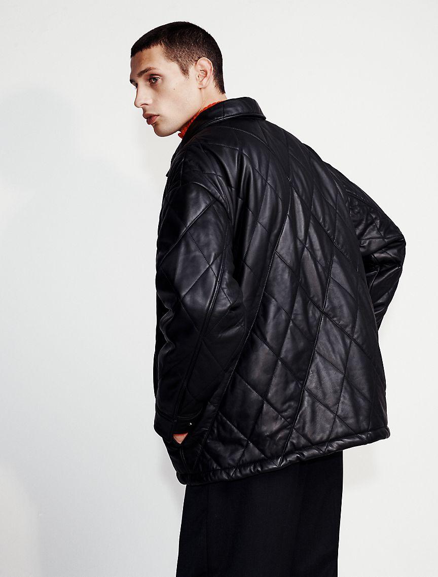 Leather Quilted Jacket Product Image