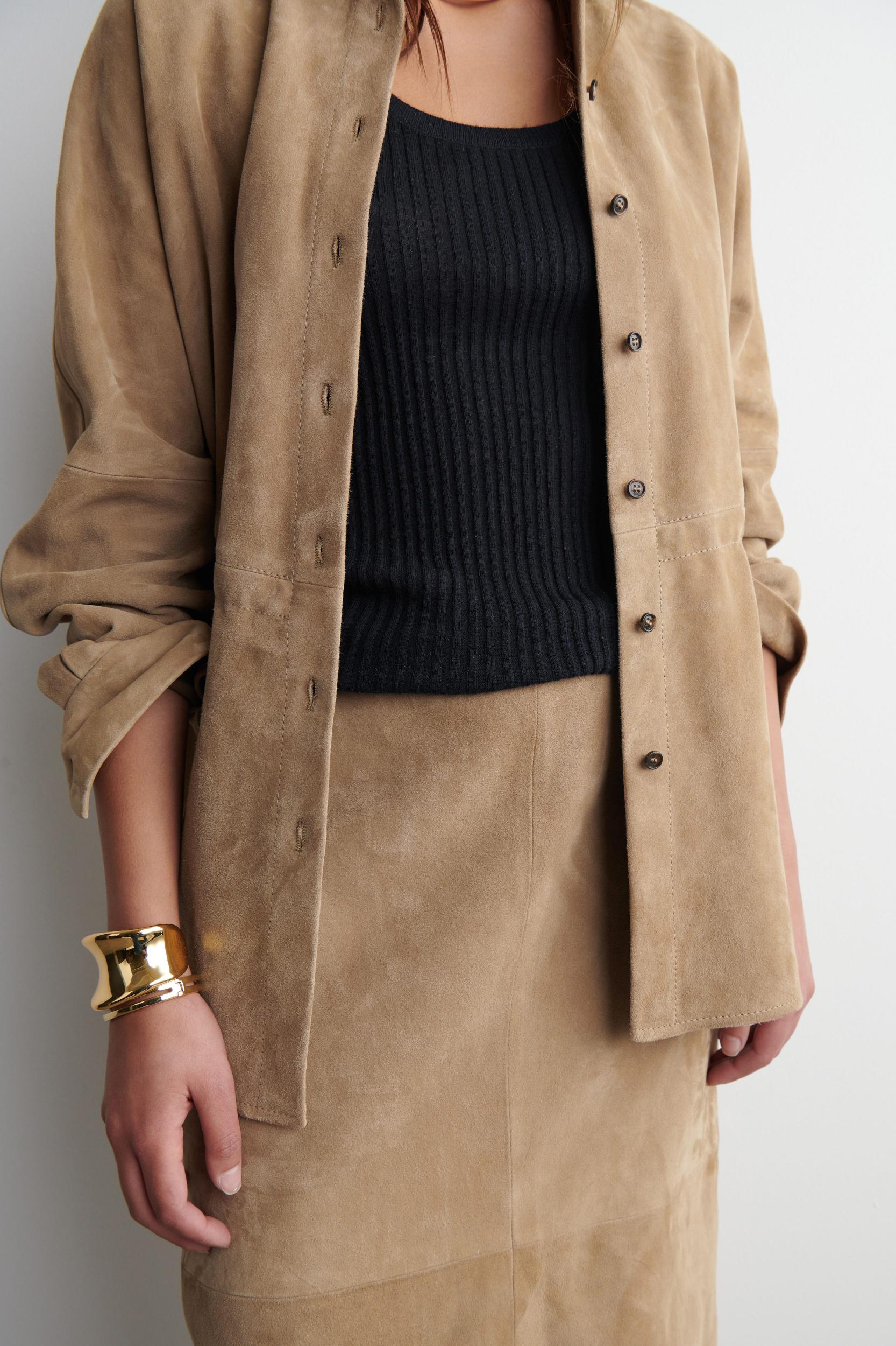 RIBBED CASHMERE-SILK TANK TOP Product Image