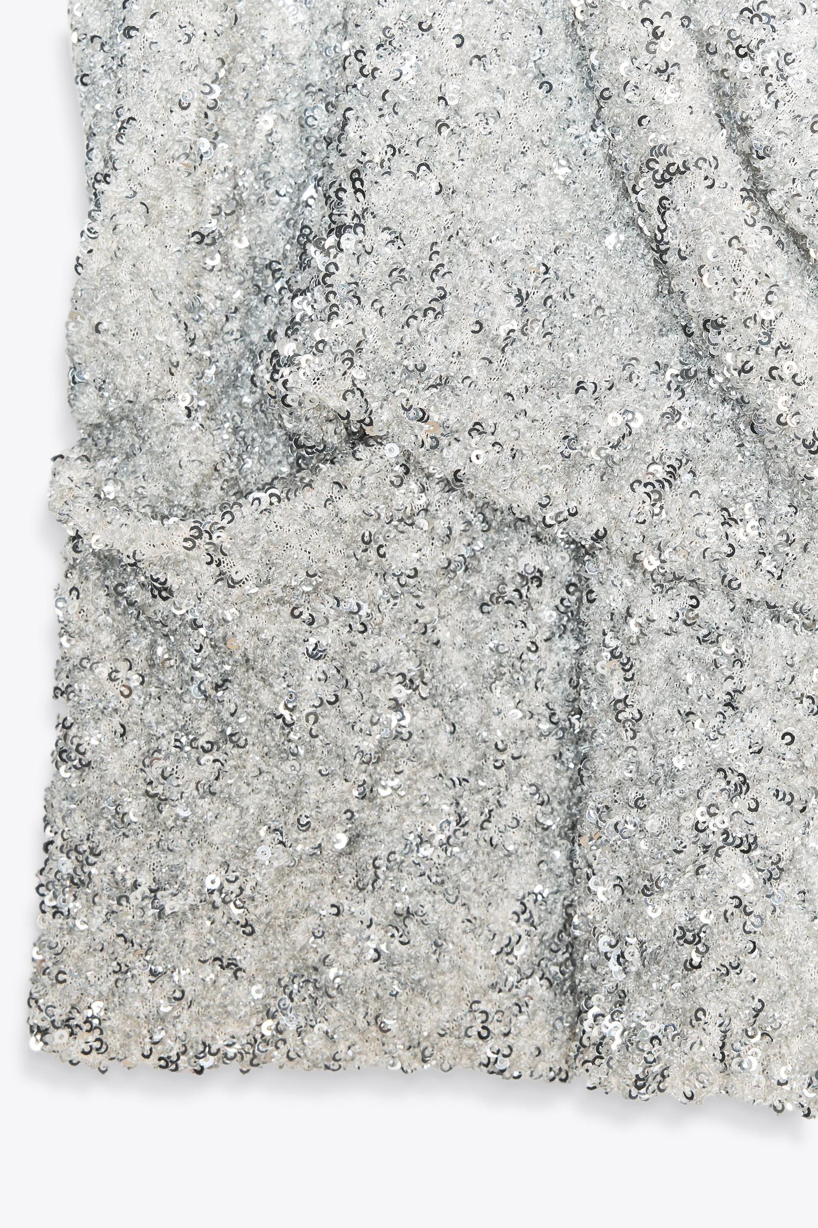 RUCHED SEQUIN TOP Product Image