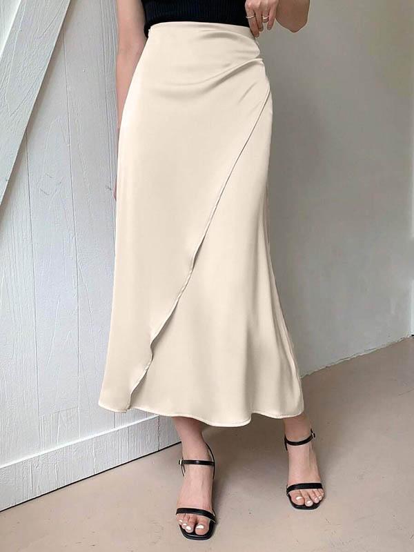Bodycon Solid Color Skirts Bottoms Product Image