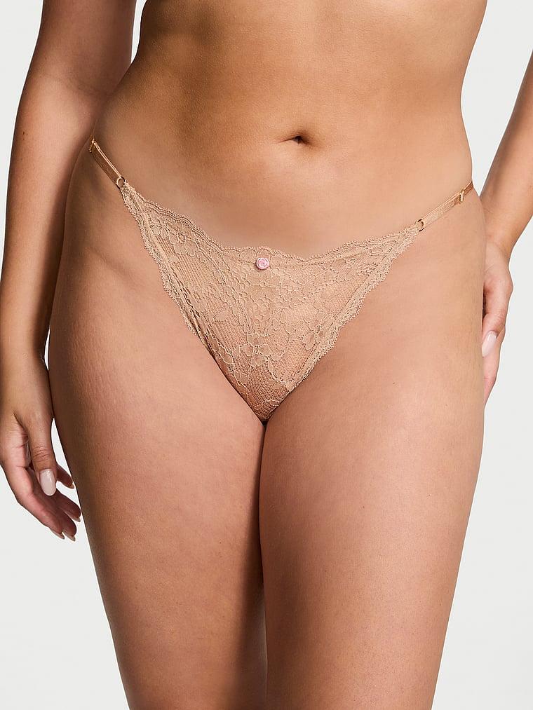 Lace Adjustable String Bikini Panty Product Image