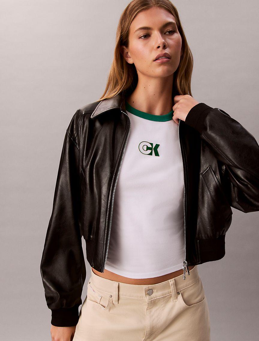 Monogram Logo Slim Ringer T-Shirt Product Image