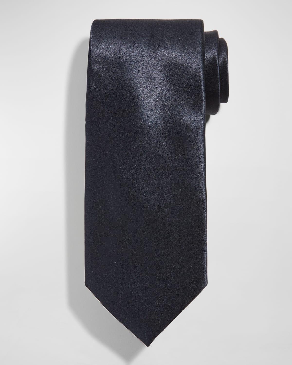 Solid Silk Satin Tie Product Image
