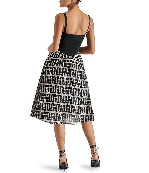Steve Madden Sweetheart Neck A-Line Aster Midi Dress Product Image