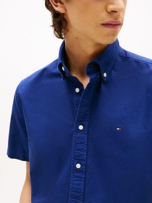 Regular Fit Short-Sleeve Oxford Shirt Product Image