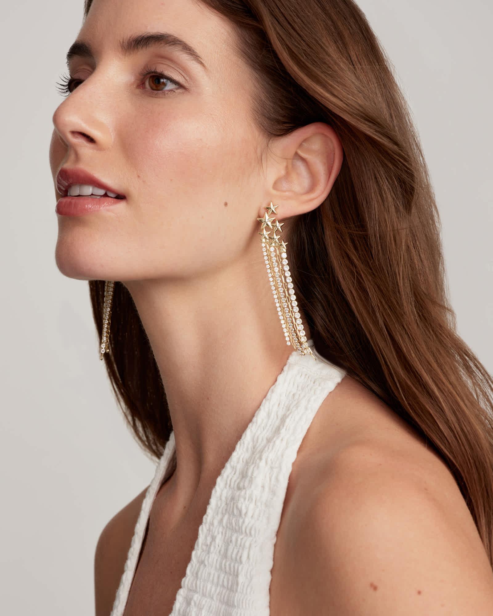 Cassidy Gold Statement Earrings Product Image