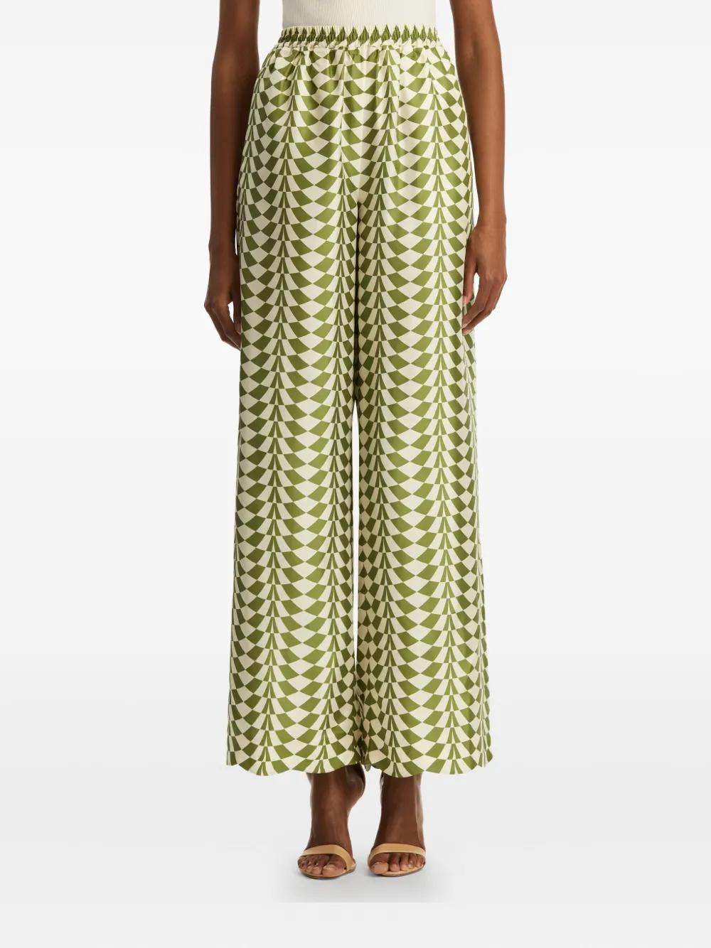 Geo silk trousers Product Image