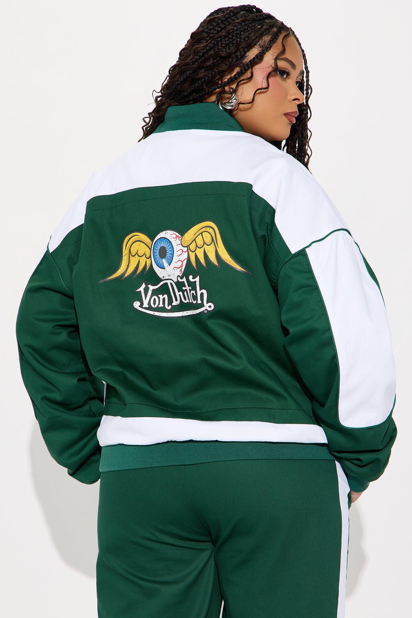 Von Dutch Bomber Jacket - Hunter Green Product Image