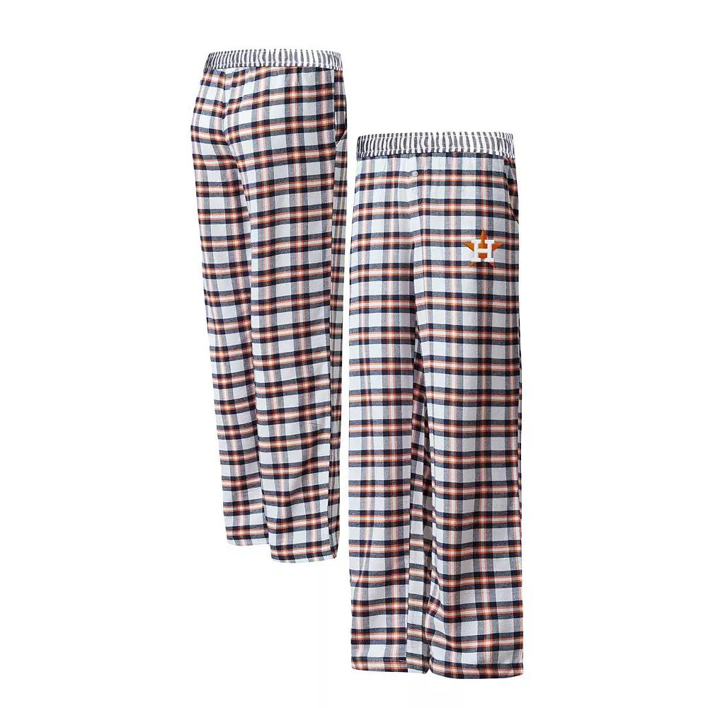 Women's Concepts Sport Navy/Orange Houston Astros Sienna Flannel Sleep Pants, Size: 3XL, Blue Product Image