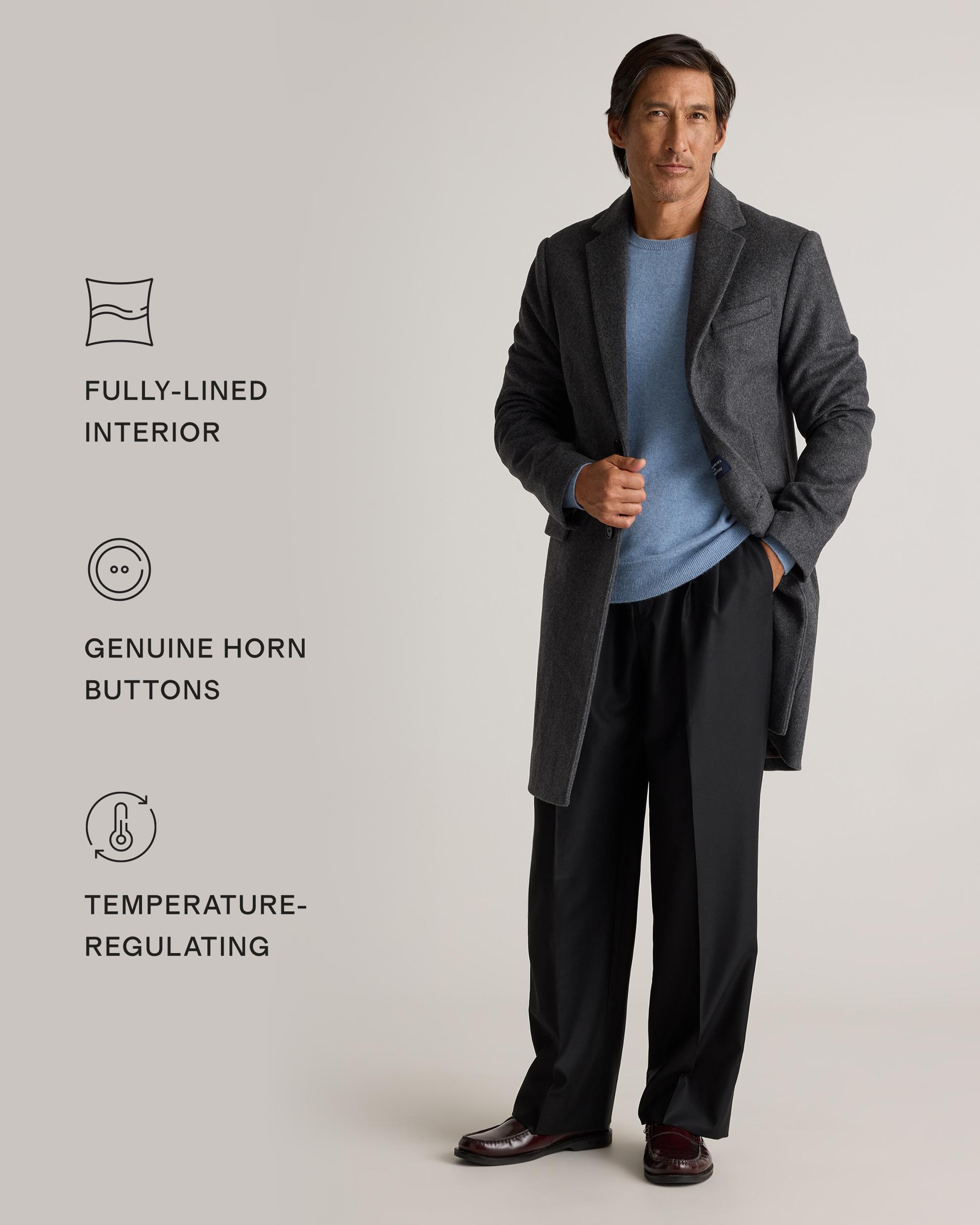 Quince | Men's Italian Wool Overcoat Size XL, Wool/Nylon Product Image