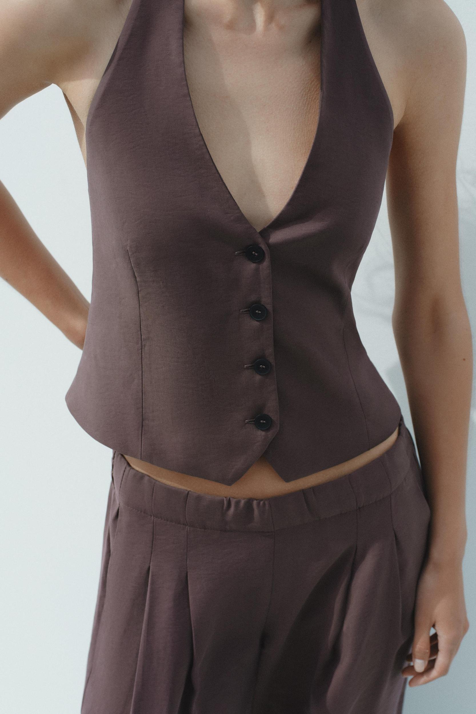 HALTER TIE VEST Product Image
