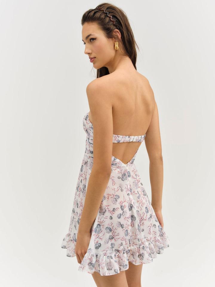 Teagan Mini Dress — White Product Image