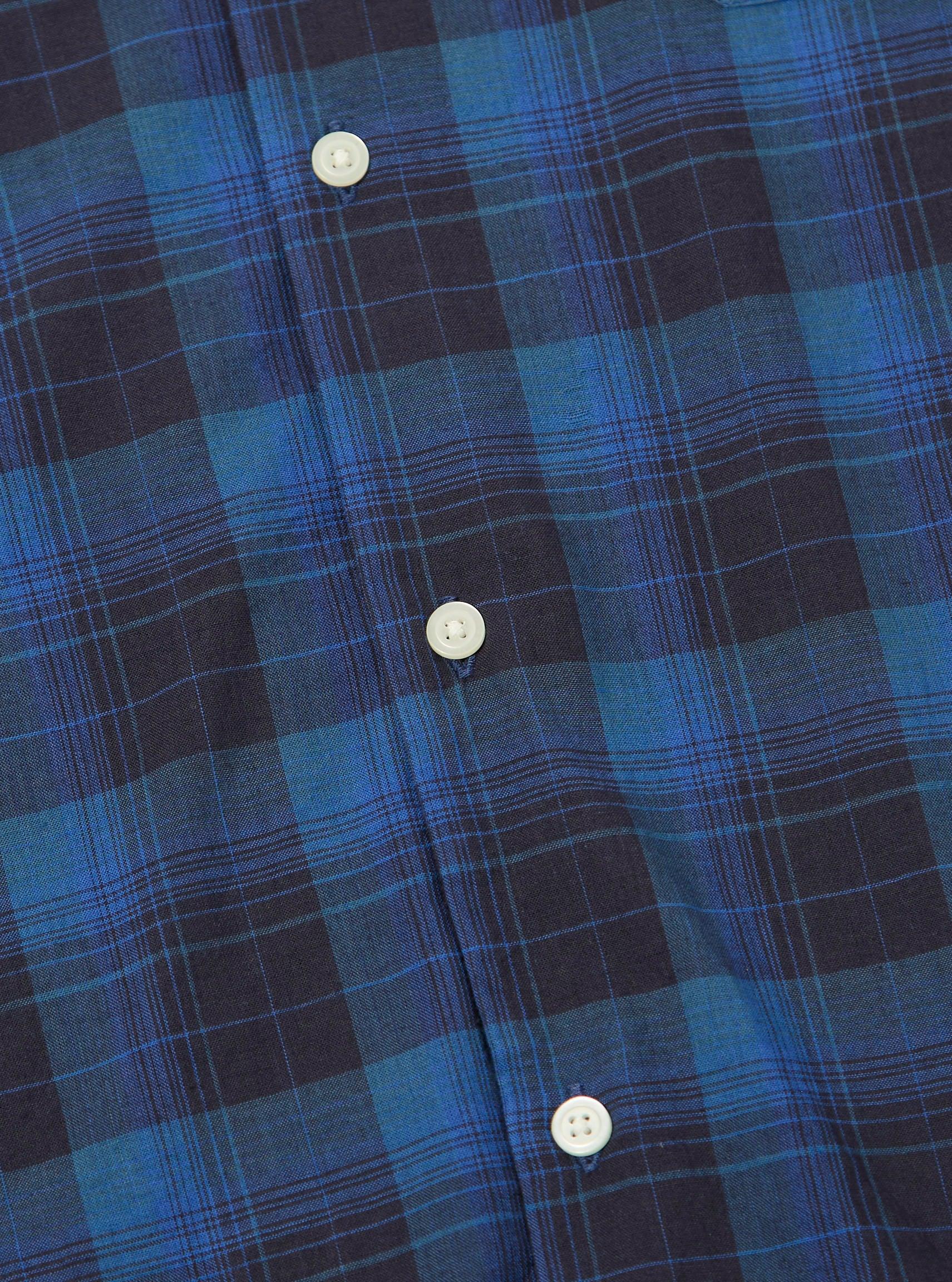 Navy/Blue Check Long Pyjama Set Product Image