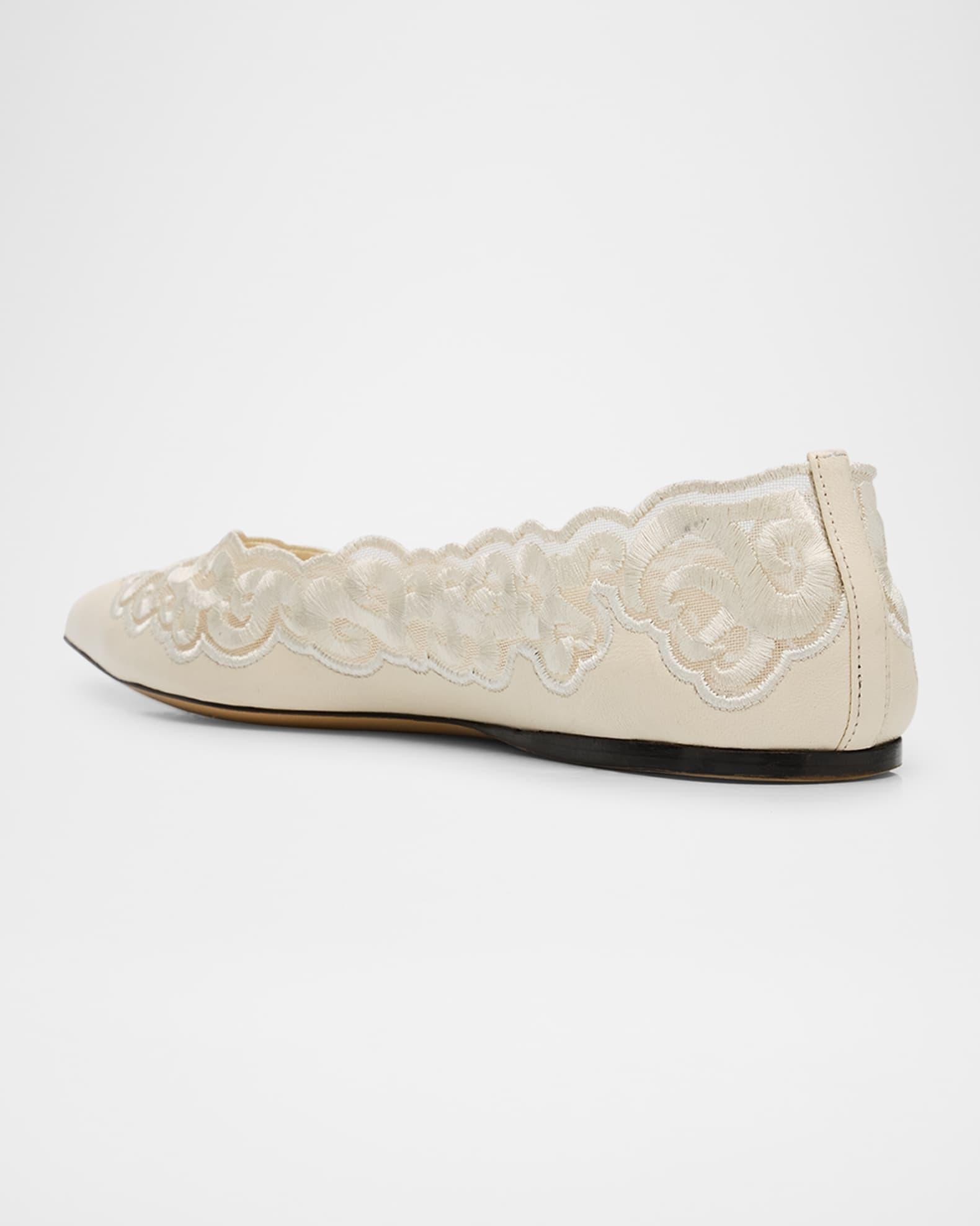 Ziva Leather Ballerina Flats Product Image