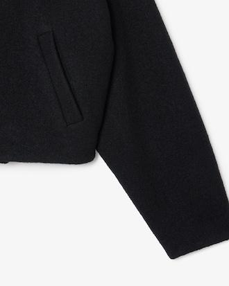Cropped Oversized Pure Wool Jacket Product Image