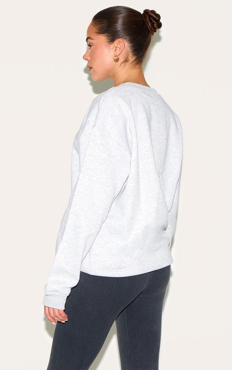 Ash Grey Oversized Fit Sweatshirt Product Image