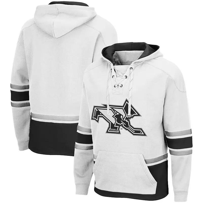 Men's Colosseum White Nebraska Huskers Lace Up 3.0 Pullover Hoodie, Size: Medium Product Image