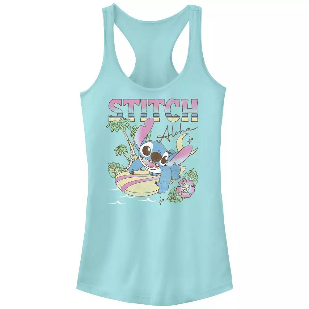 Disney's Lilo & Stitch Aloha Tropic Surf Session Juniors' Racerback Tank Top, Girl's,  Product Image