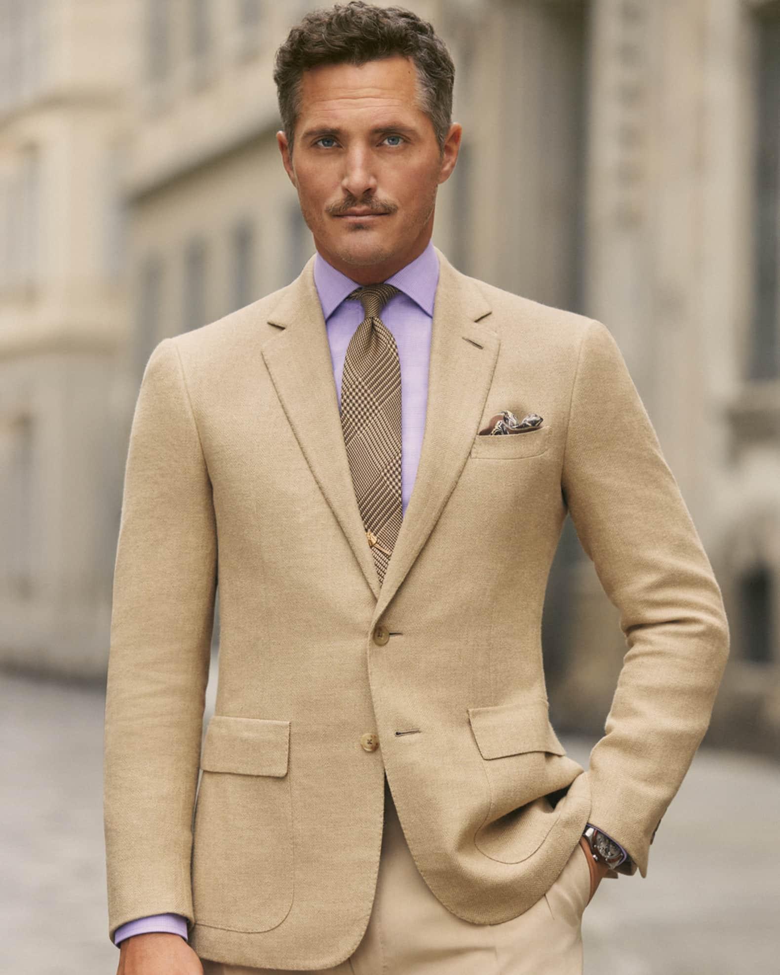 Men's Kent Hand-Tailored Herringbone Jacket Product Image