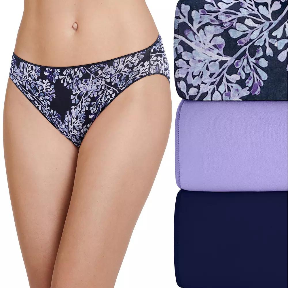 Women's Jockey® No Panty Line Promise® 3-Pack Bikini Panty Set 1770, Watercolor Diamonds Product Image