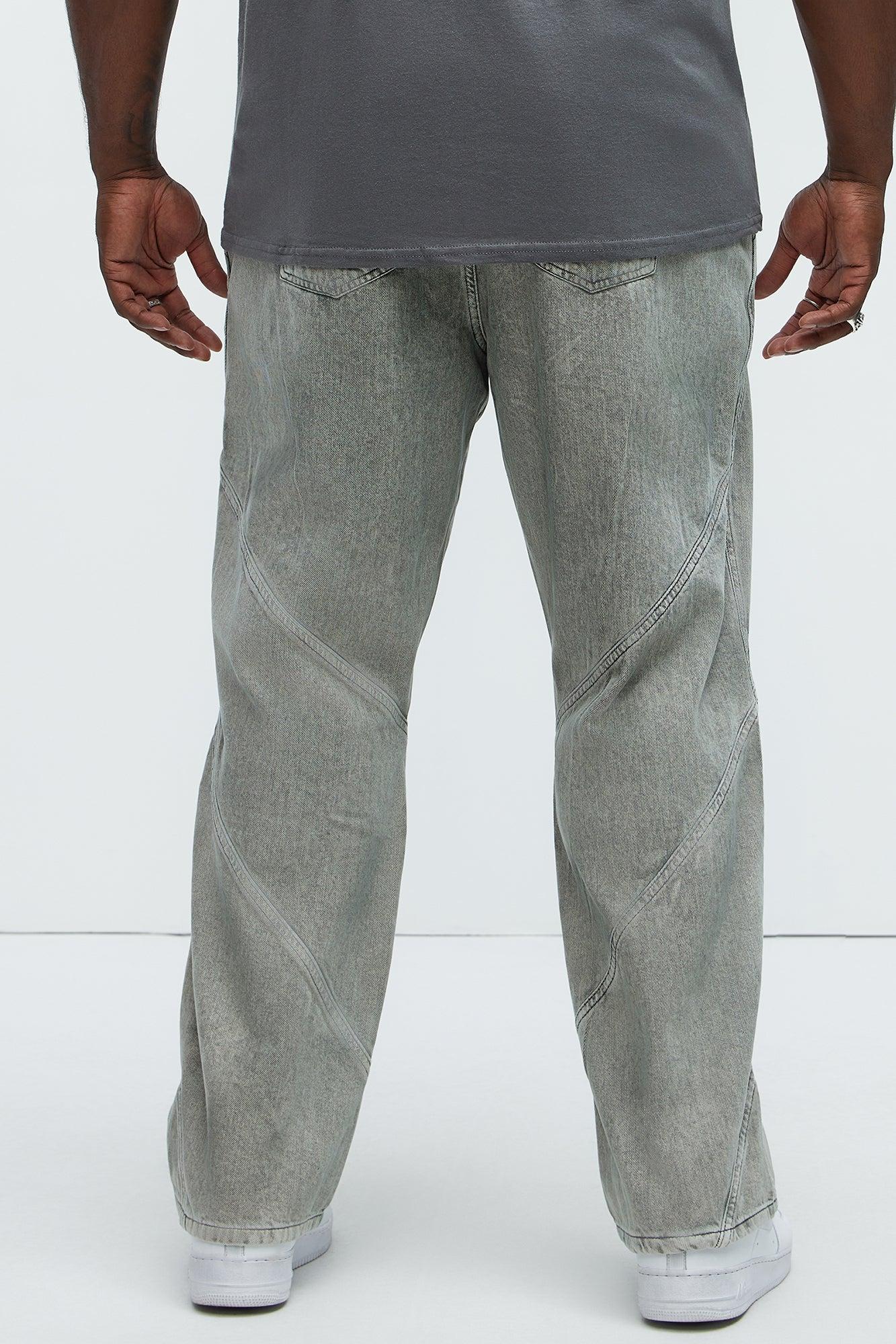 Umbrella Straight Jeans - Grey Product Image