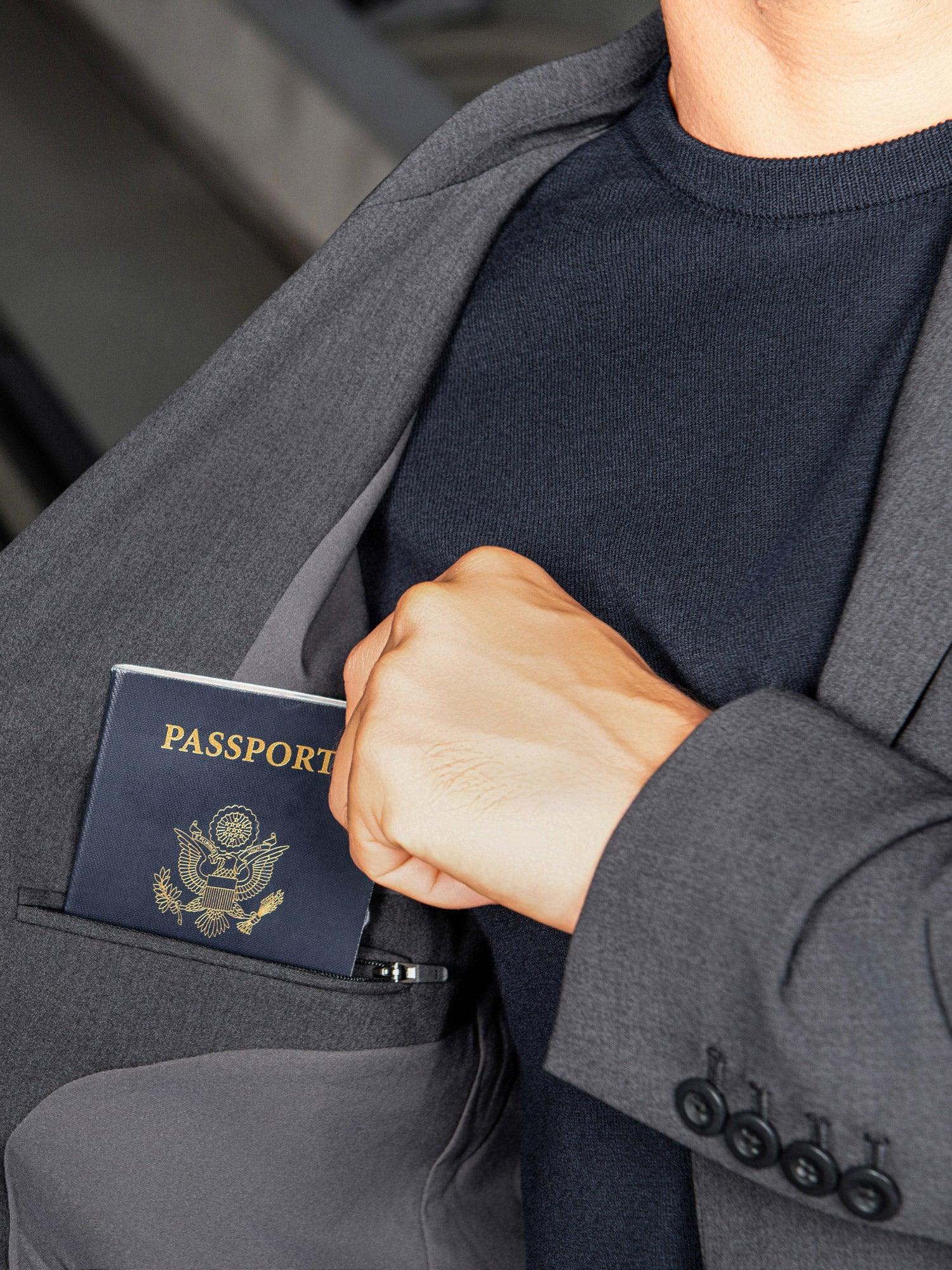 Men's Velocity Suit Jacket - Flax Heather (MPS) Product Image